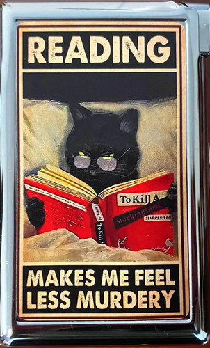 Reading murdery cat cigarette - murdery,