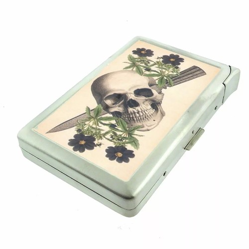 Vintage floral skull cigarette - floral,